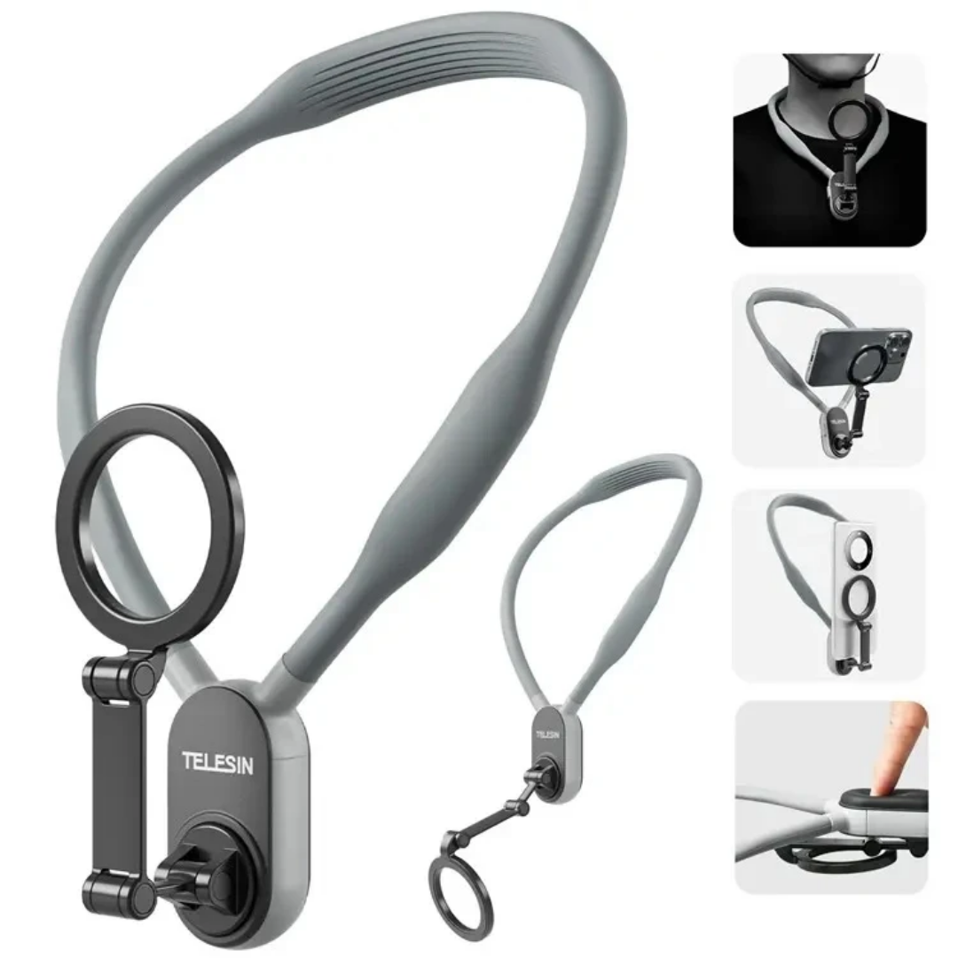 Support Téléphone Tour de Cou 360° – Filmez, Bougez, Soyez Libres